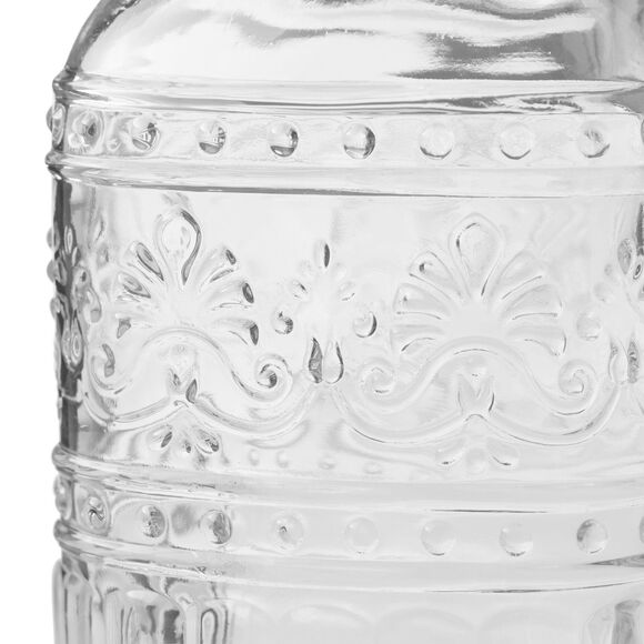 The Pioneer Woman Cassie 32 Oz Clear Glass Mason Jar Mug w/ Handle, Straw & Lid - Picture 6 of 13